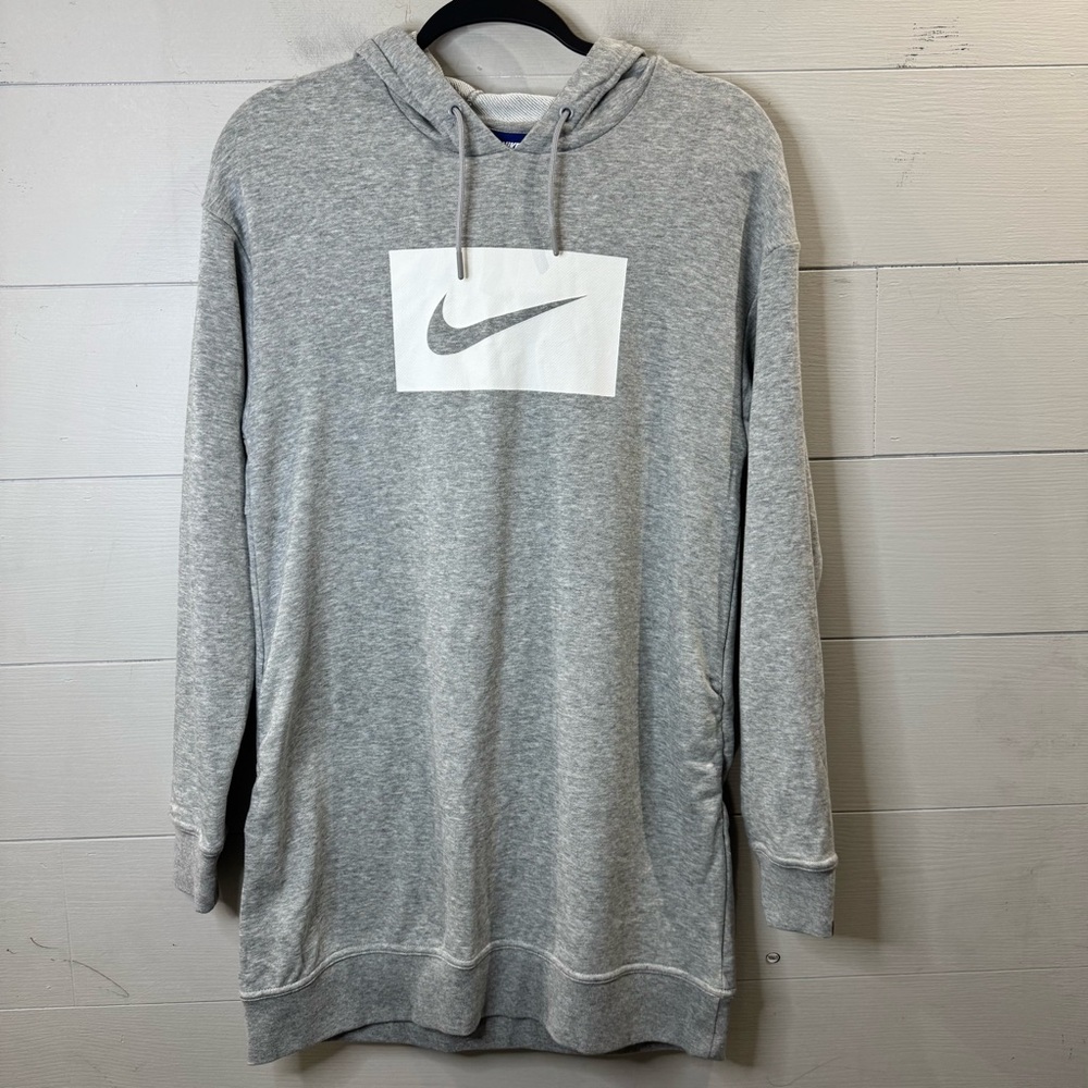 Nike NWT Women's Hoodie Dress Gray and White Size XS